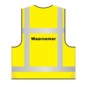 Veiligheidshesje "Waarnemer", RWS (4 reflecterende strepen)