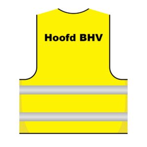 Veiligheidshesje "Hoofd BHV", 2 reflecterende strepen