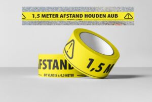 Tape 'Afstand houden'