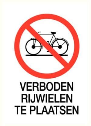 Geen rijwielen plaatsen
