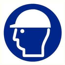 Veiligheidshelm verplicht ISO 7010