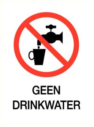 Geen drinkwater