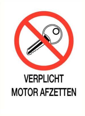 Verplicht motor afzetten