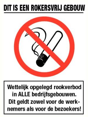 Dit is een rokersvrij gebouw